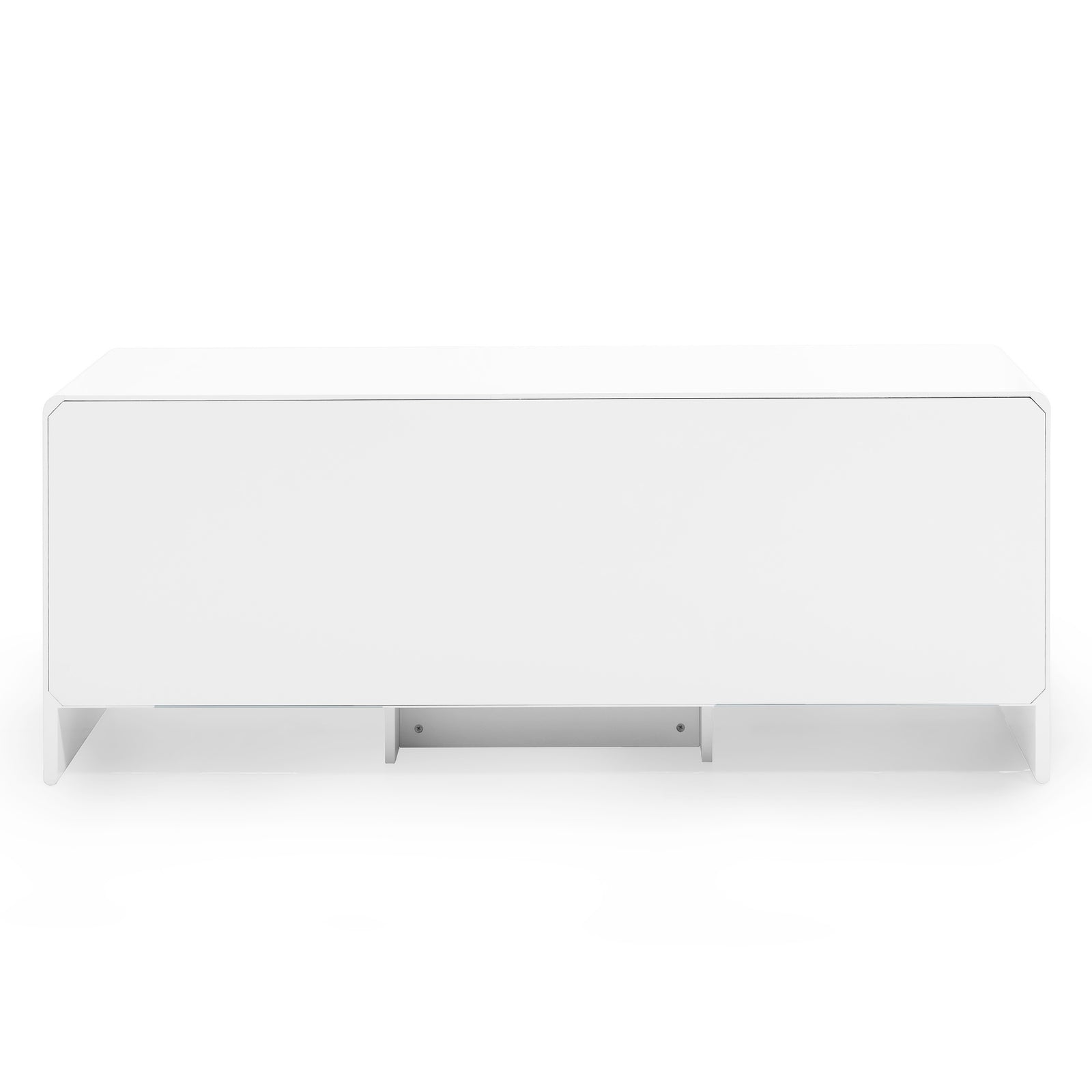 Magnolia Contemporary Italian Curved Matte 3-Door Sideboard