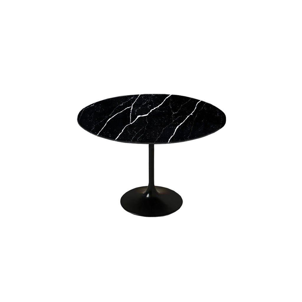 Black Calacatta Quartz | Tulip Dining Table - Round