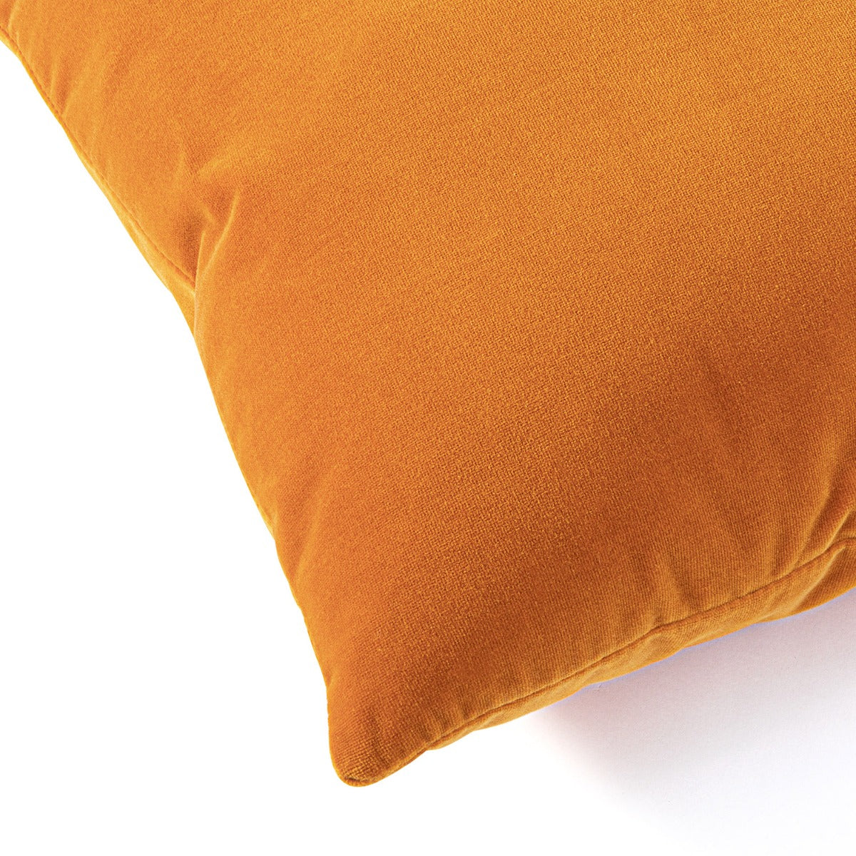 Lux 20" Feather-Down Cotton Velvet Pillow
