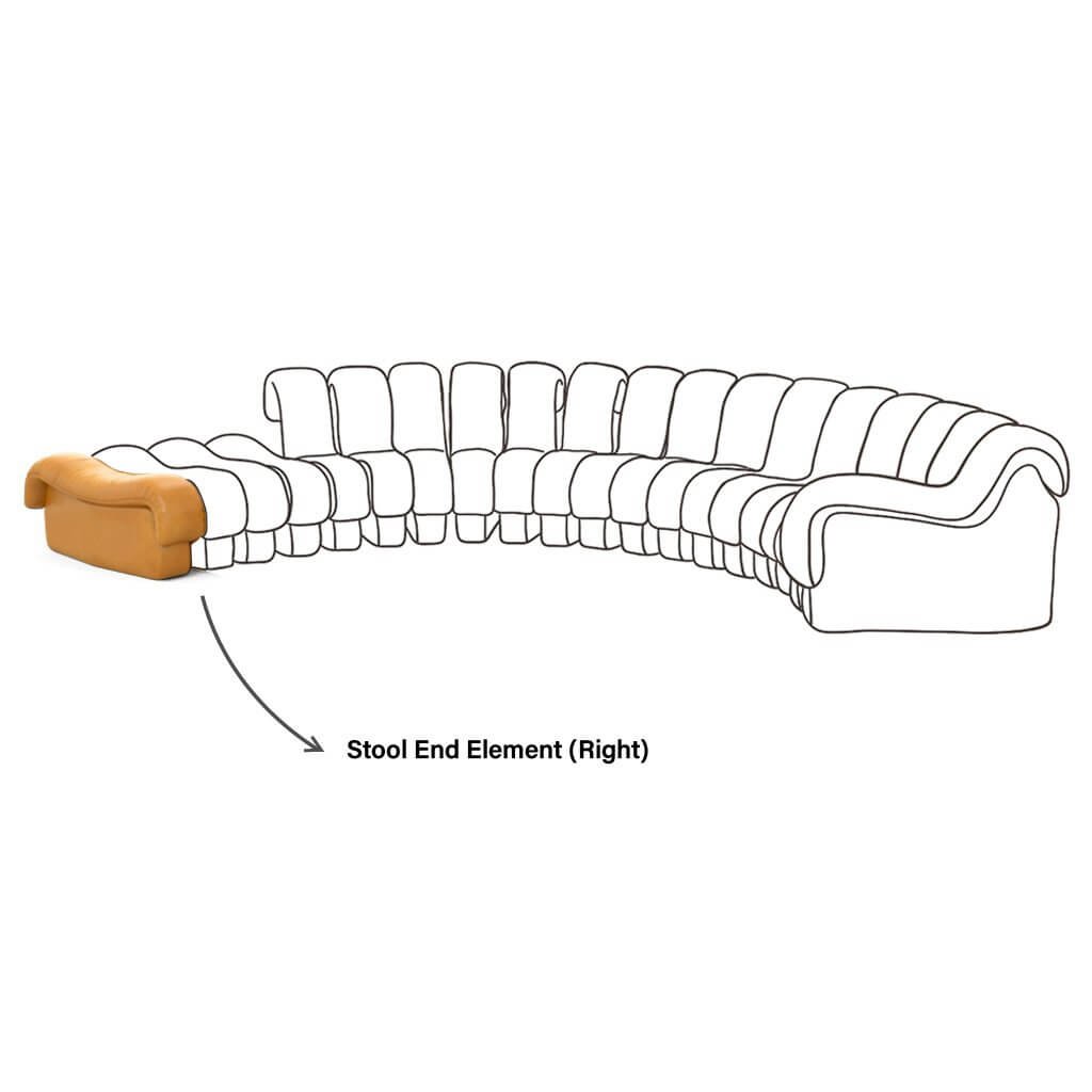 Serello Stool End Element - Left