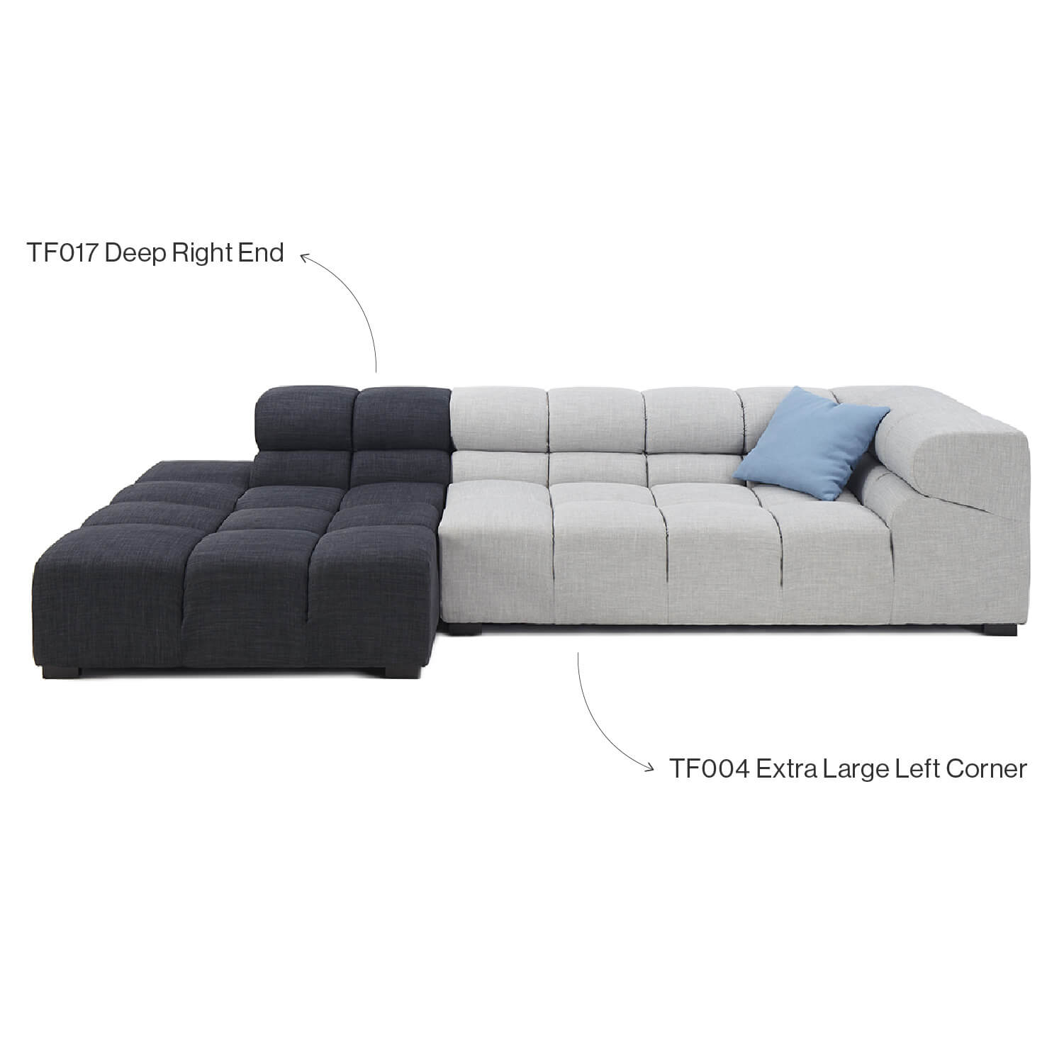 Tufted Sofa | Sectional 003

