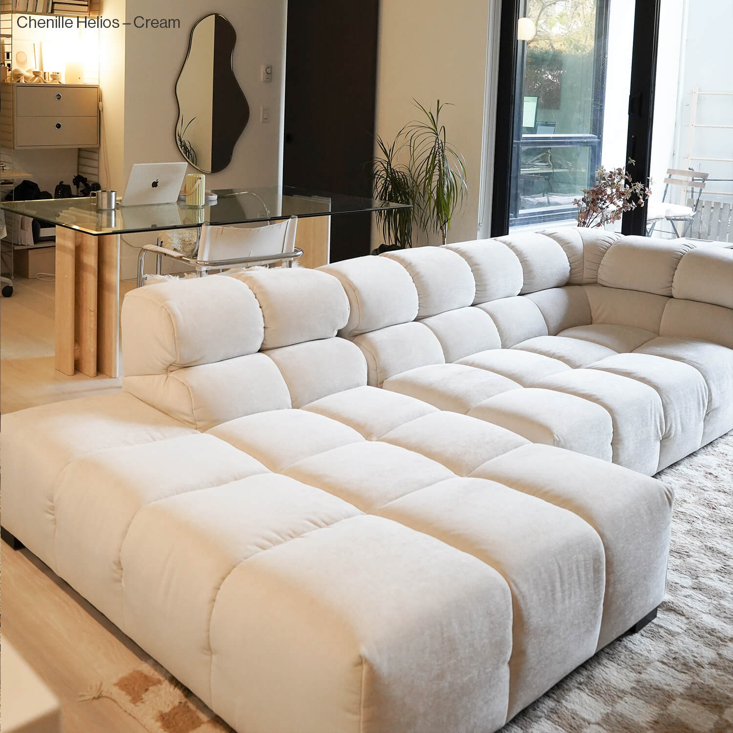 Quadra Tufted Open-End Lounge Sectional