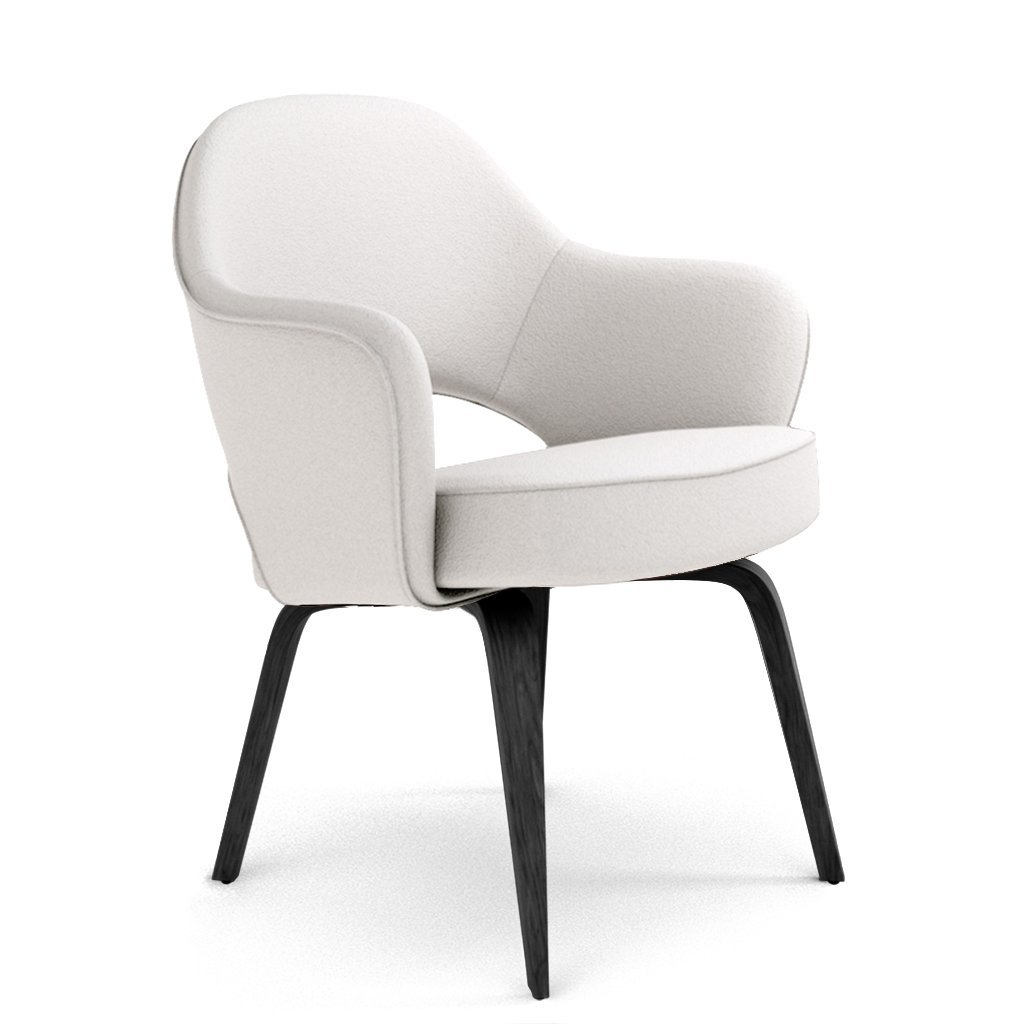 Savarin Executive Leather Armchair - Wood Legs