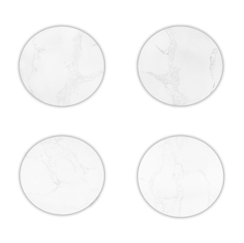 Statuario Venato Calacatta Quartz Tulip Dining Table - Round