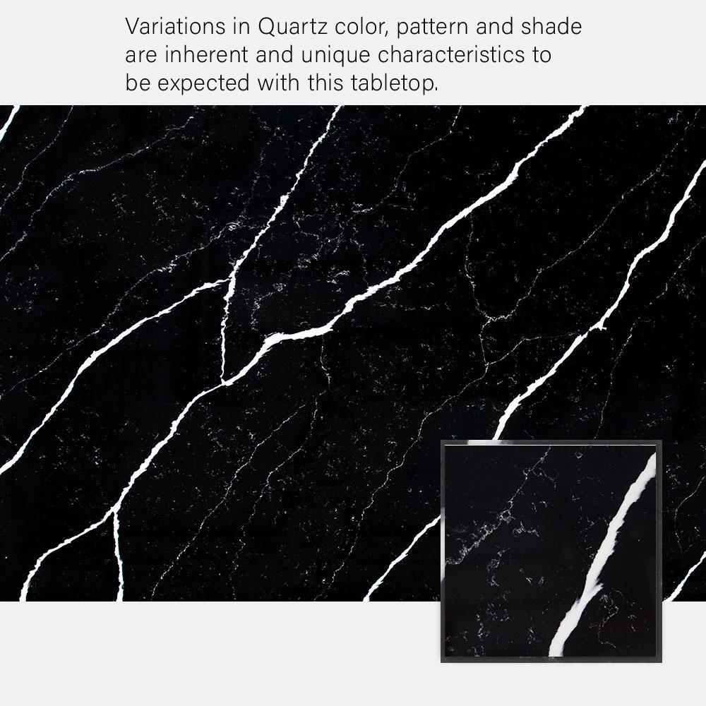 Black Calacatta Quartz | Tulip Dining Table - Round