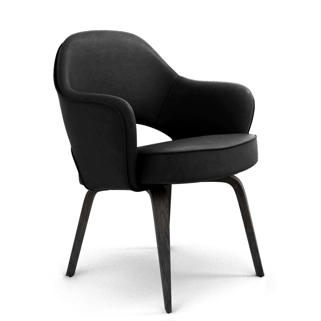 Savarin Executive Leather Armchair - Wood Legs