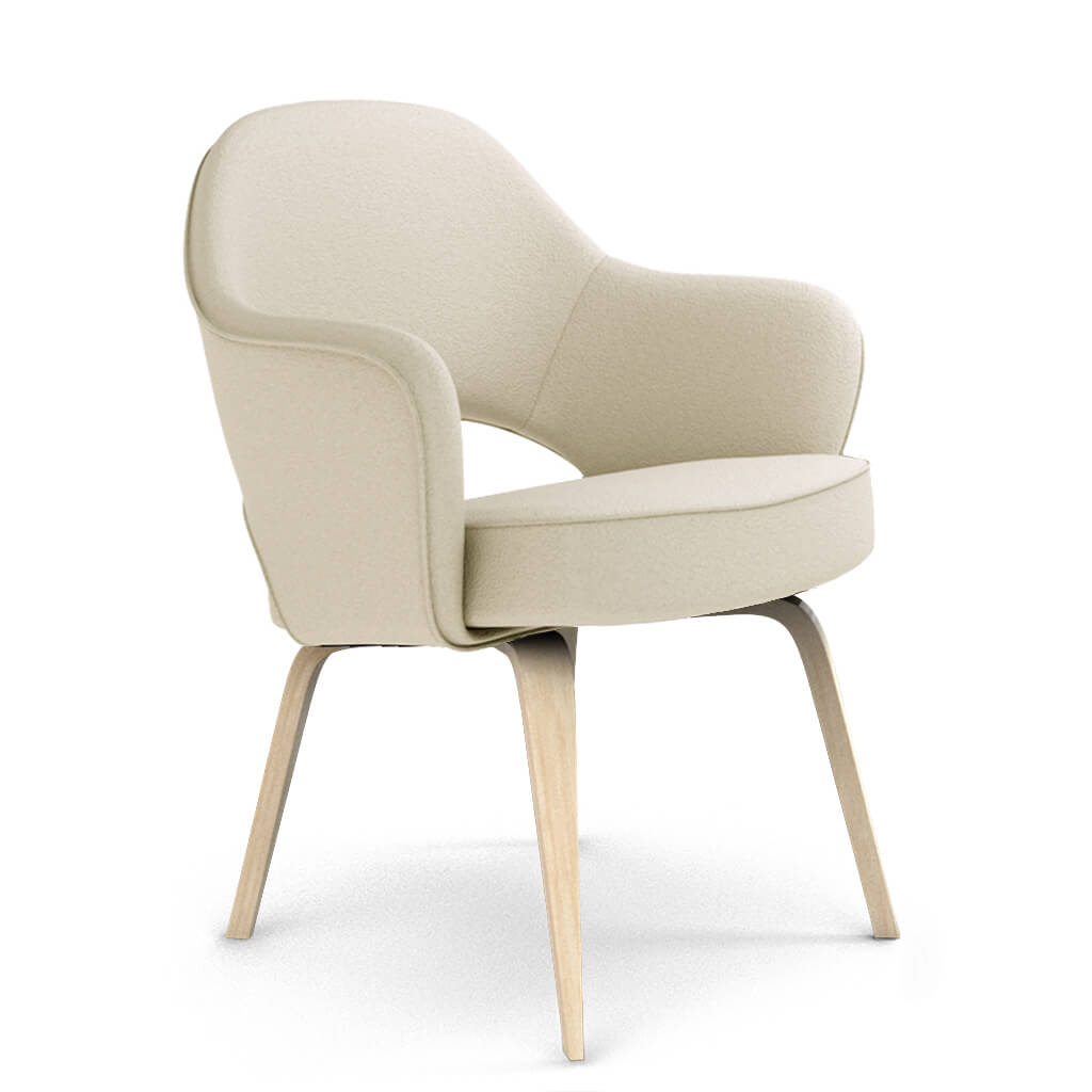 Savarin Executive Leather Armchair - Wood Legs