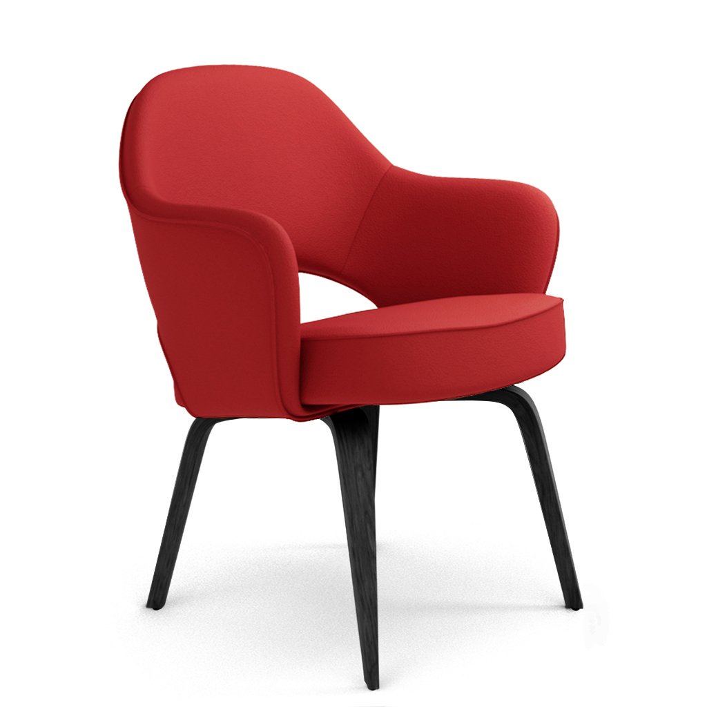 Savarin Executive Leather Armchair - Wood Legs