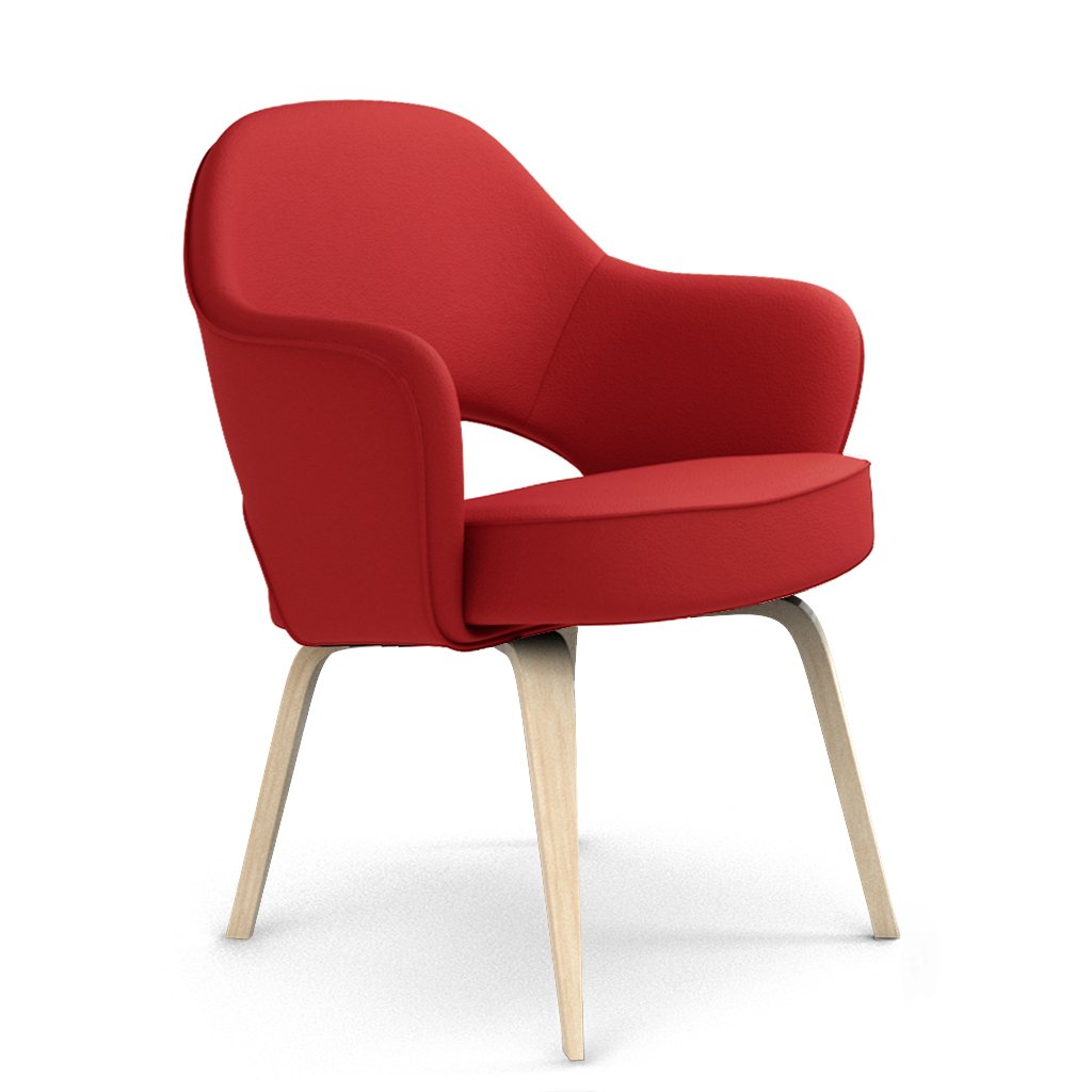 Savarin Executive Leather Armchair - Wood Legs