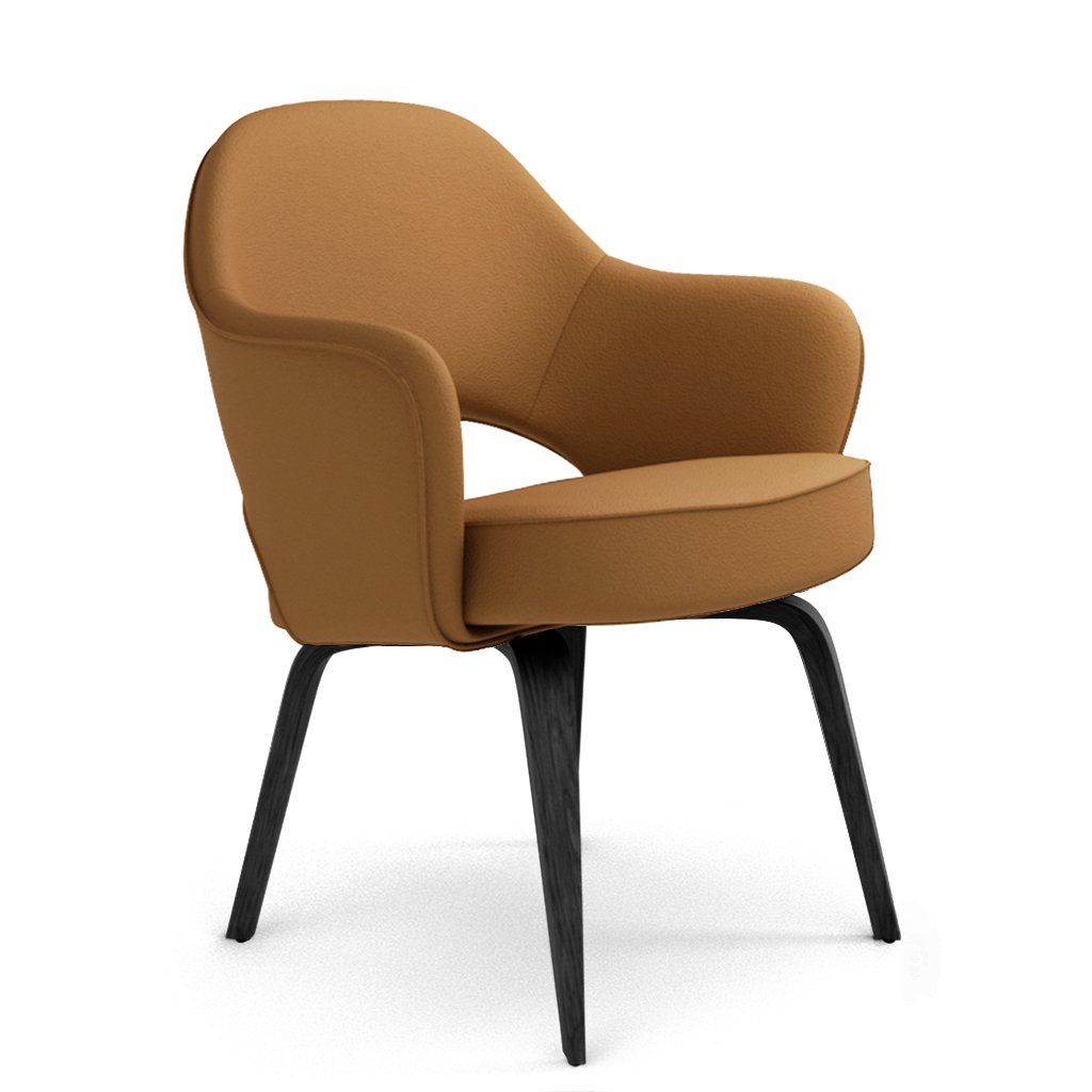 Savarin Executive Leather Armchair - Wood Legs