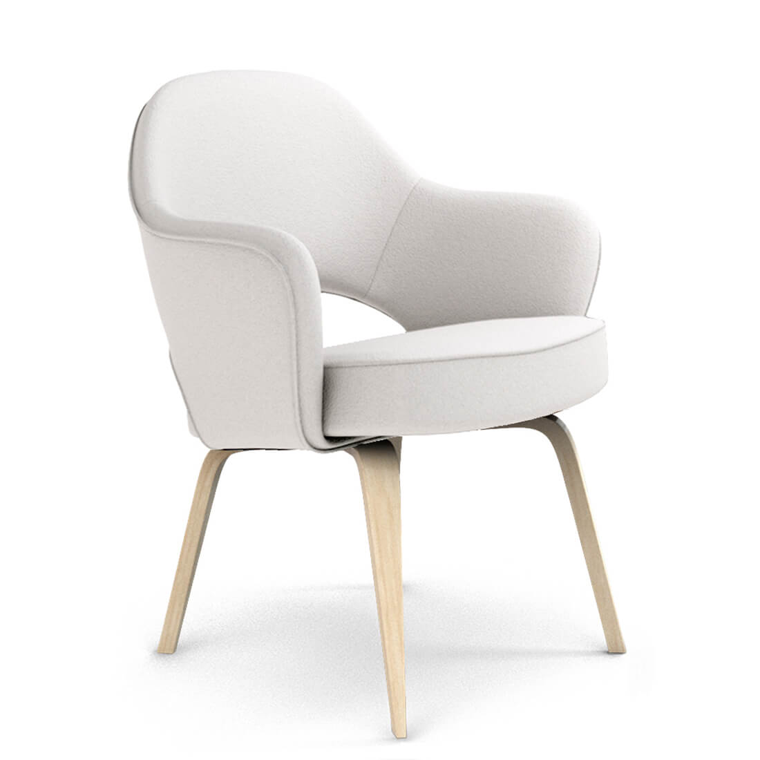 Savarin Executive Leather Armchair - Wood Legs