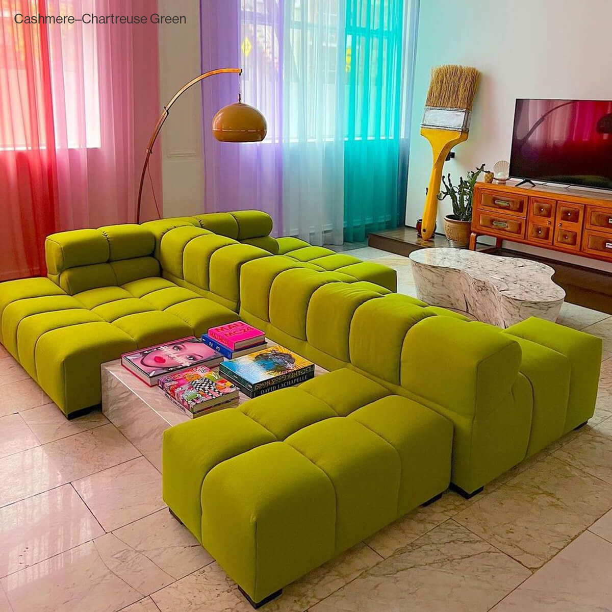 Quadra Tufted Open-End Lounge Sectional