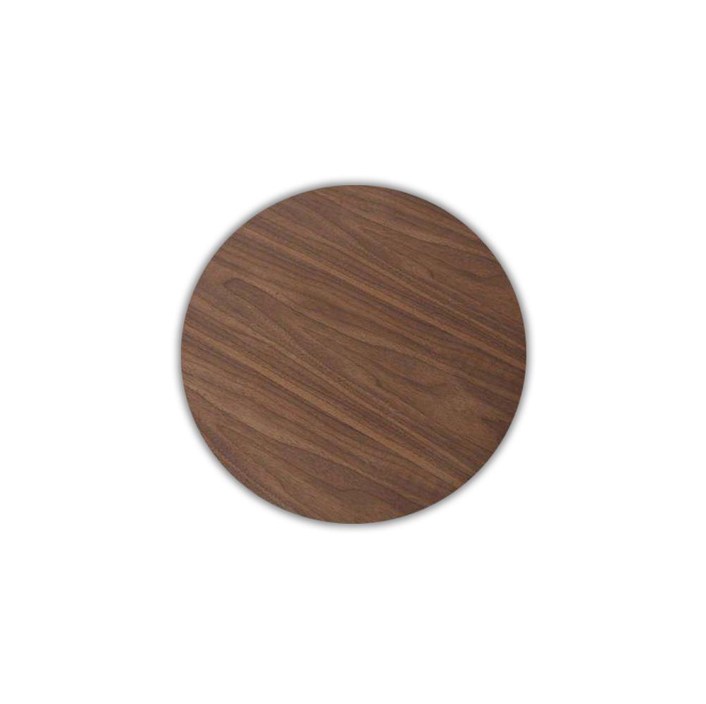 Dark Walnut Wood Petal Dining Table - Round - Final Sale