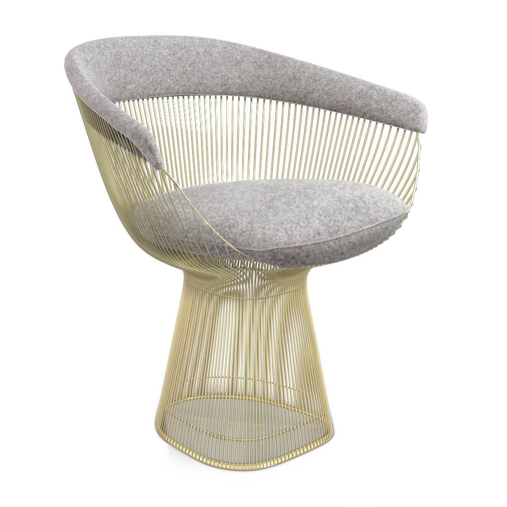 Weston Armchair - Gold Base