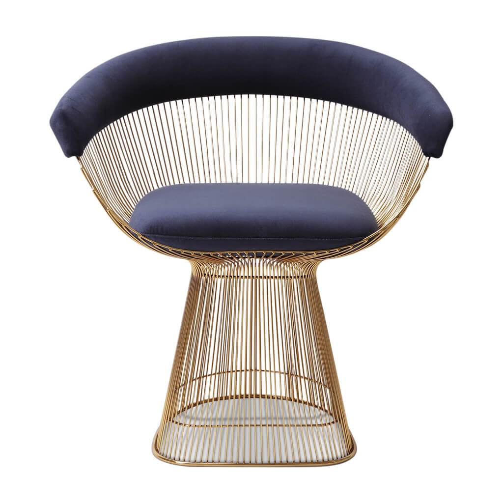 Weston Armchair - Gold Base