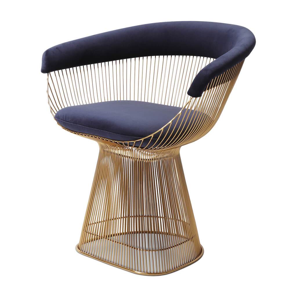Warren Platner Armchair - Gold Base - Eternity Modern