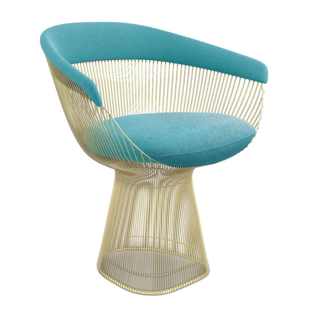 Weston Armchair - Gold Base
