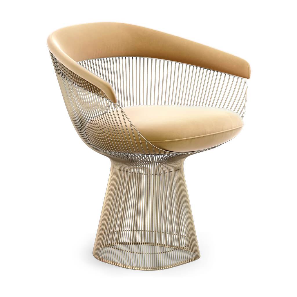 Weston Armchair - Gold Base