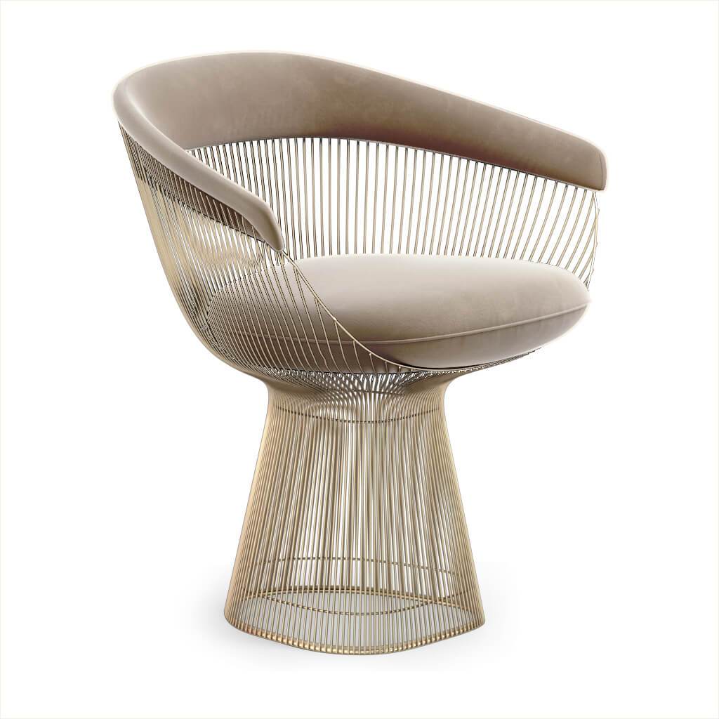 Weston Armchair - Gold Base