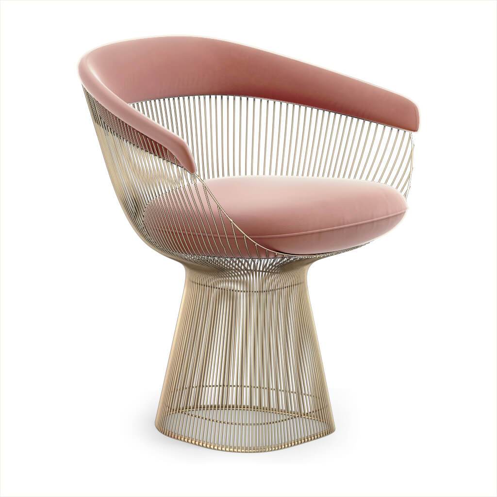 Weston Armchair - Gold Base