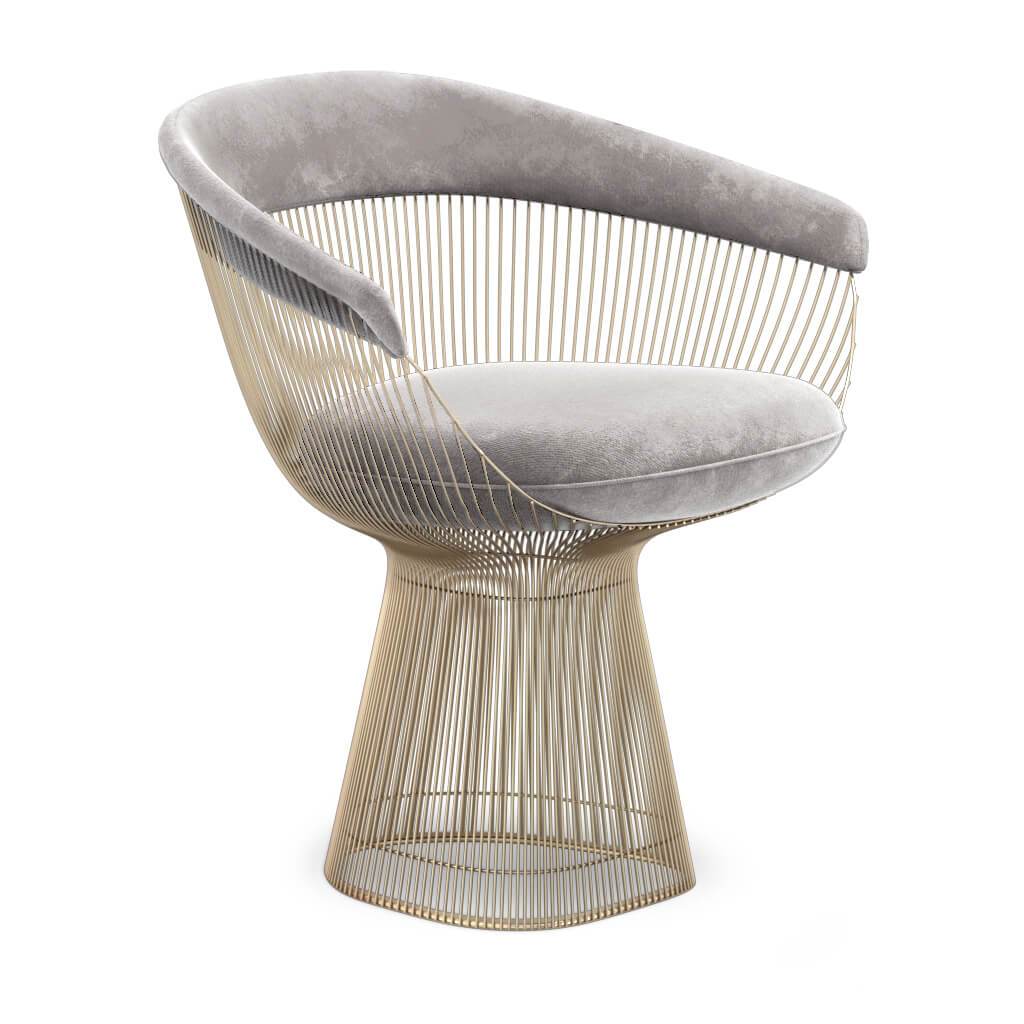 Weston Armchair - Gold Base