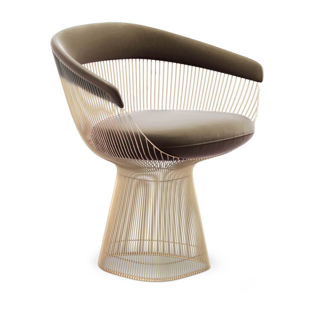 Weston Armchair - Gold Base
