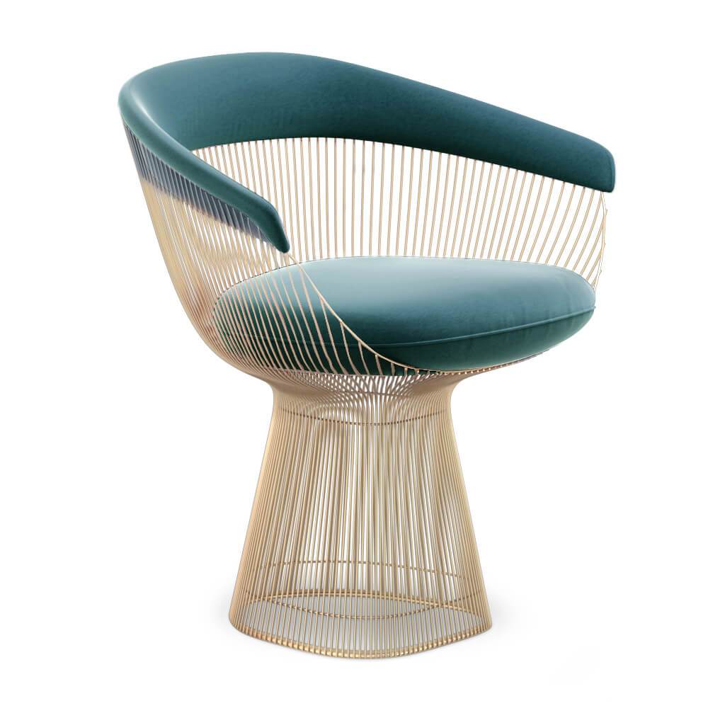 Weston Armchair - Gold Base