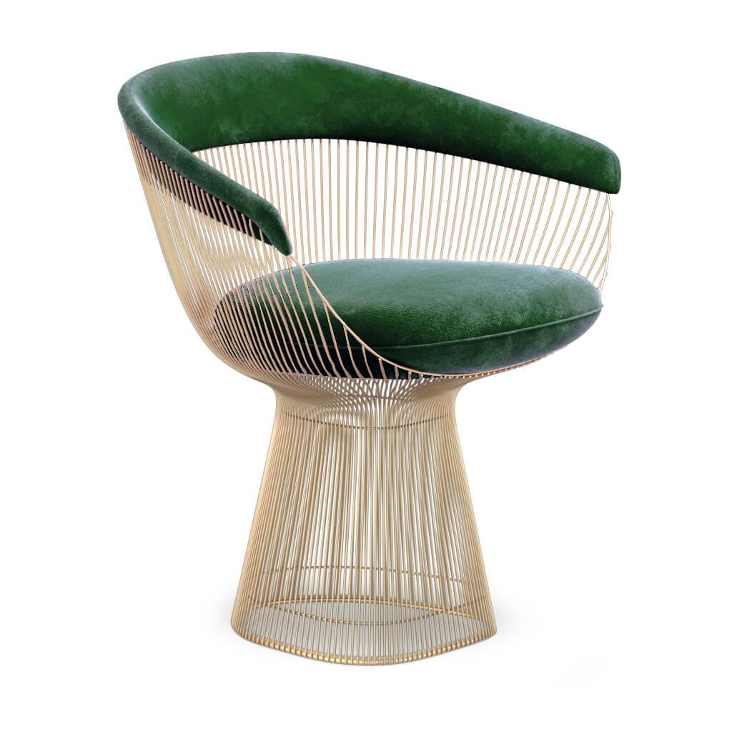 Weston Armchair - Gold Base