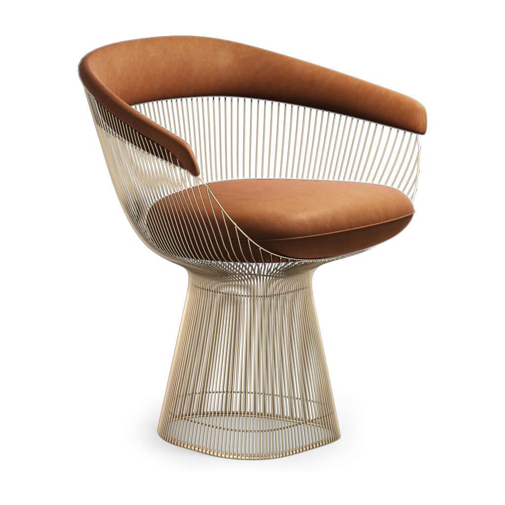 Weston Armchair - Gold Base