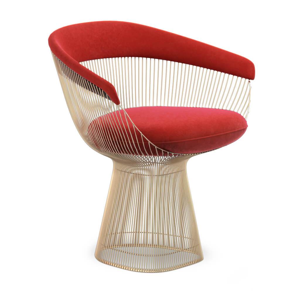 Weston Armchair - Gold Base