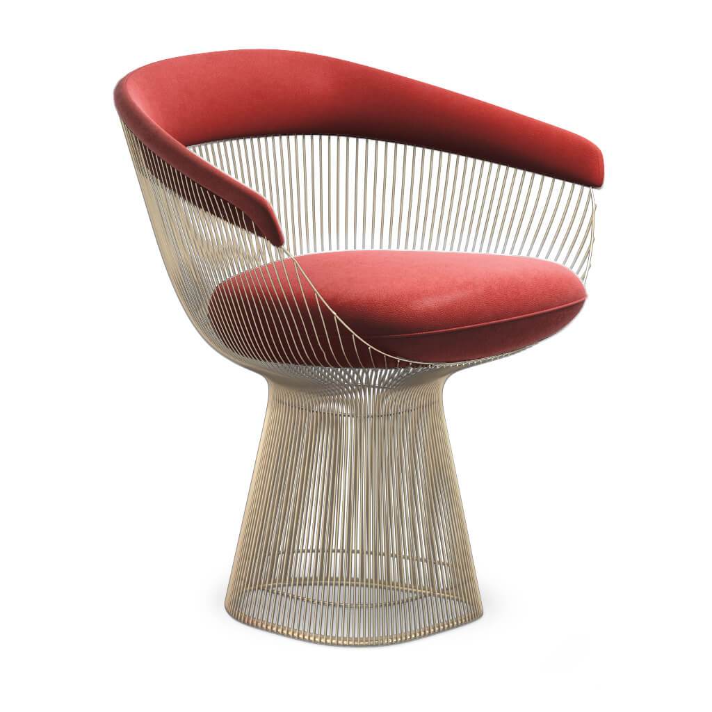 Weston Armchair - Gold Base