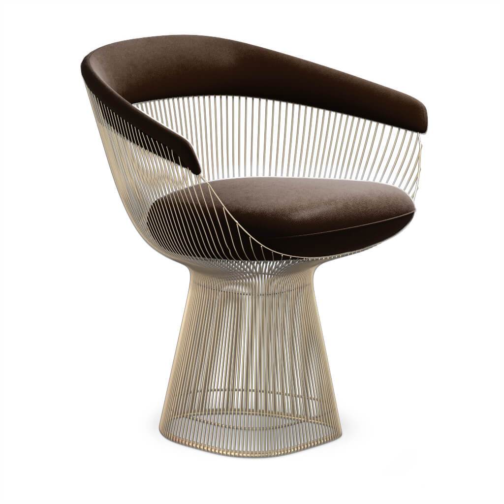 Weston Armchair - Gold Base