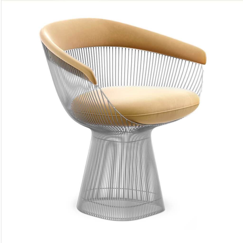 Weston Armchair - Chrome Base