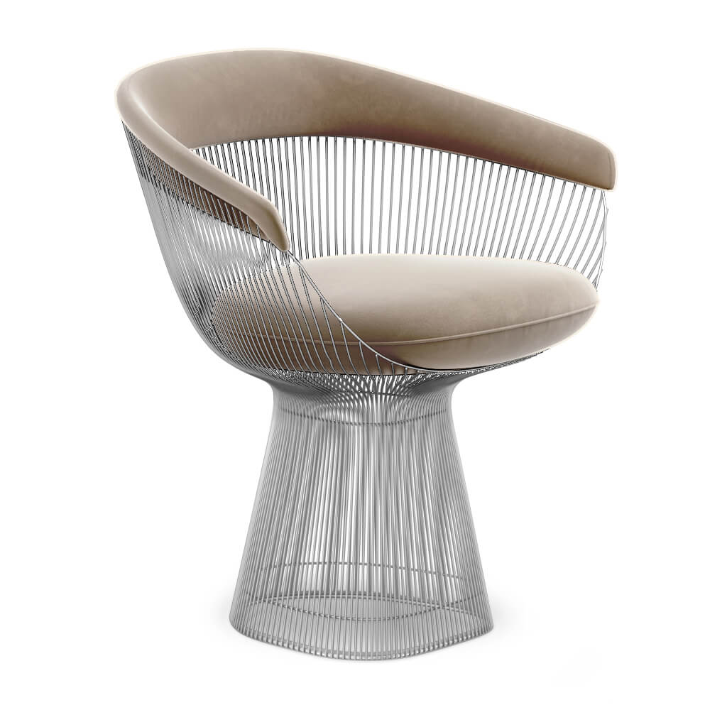 Weston Armchair - Chrome Base